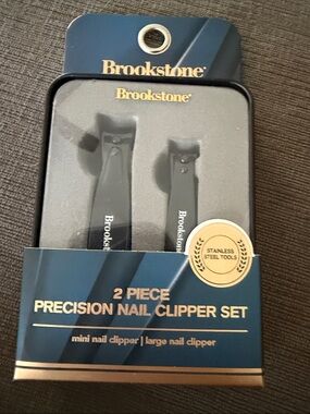 Brookstone 2-Piece Precision Nail Clipper Set